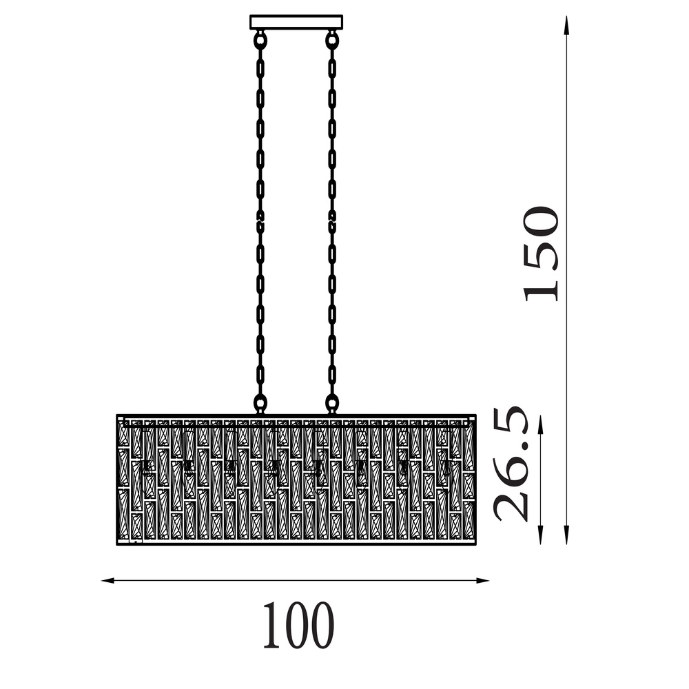 Suspension Bijou chrome Searchlight 5053423283067