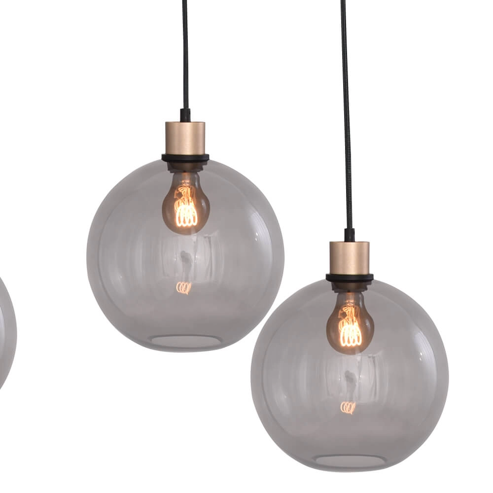 Lampe suspendue Lazise 6x Ø 25cm doré Masterlight 8718121303048