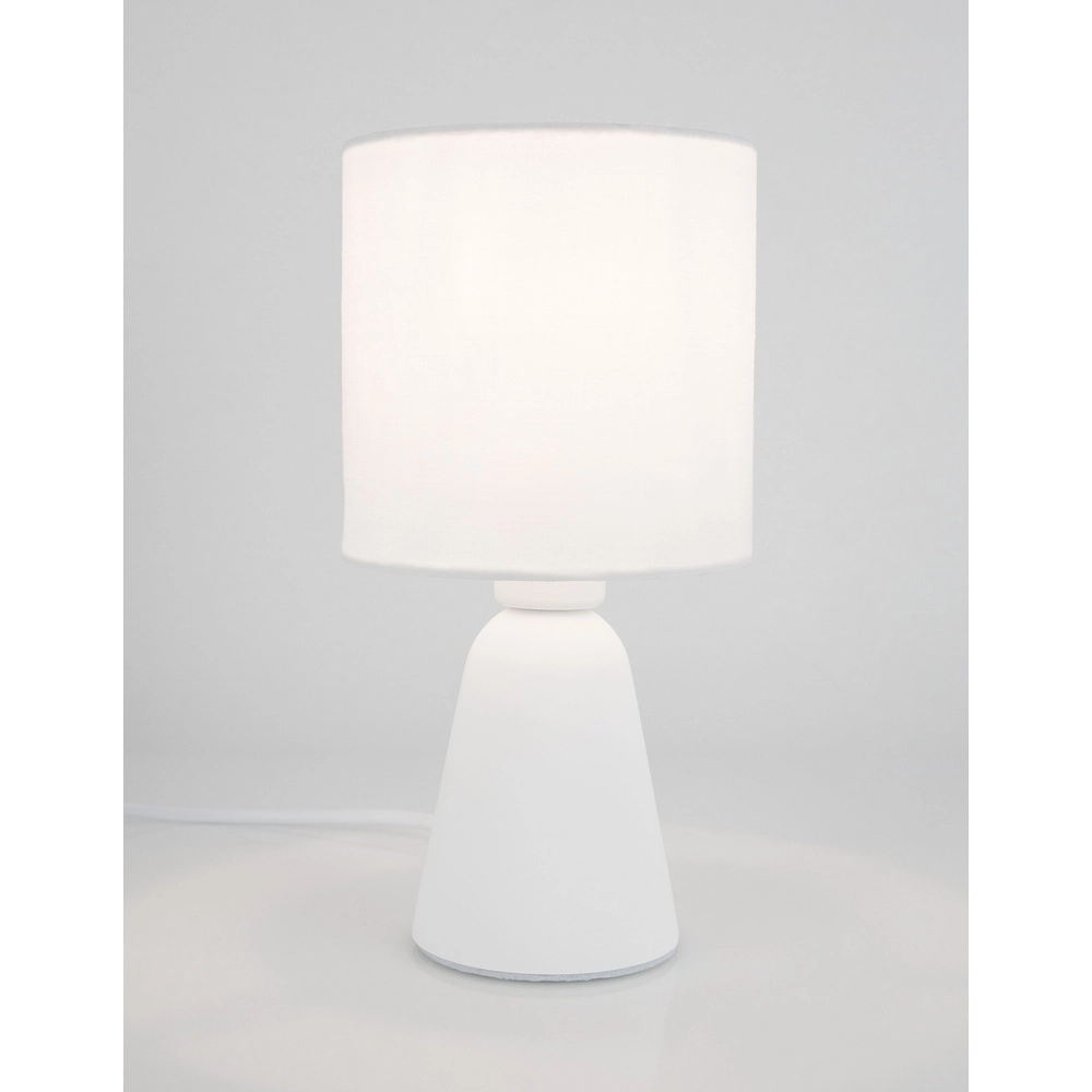 Lampe de table Zero Gris avec capot noir