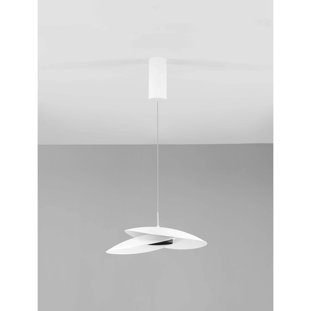Suspension Olea design blanc Ø 48cm Lyora 5212017456960