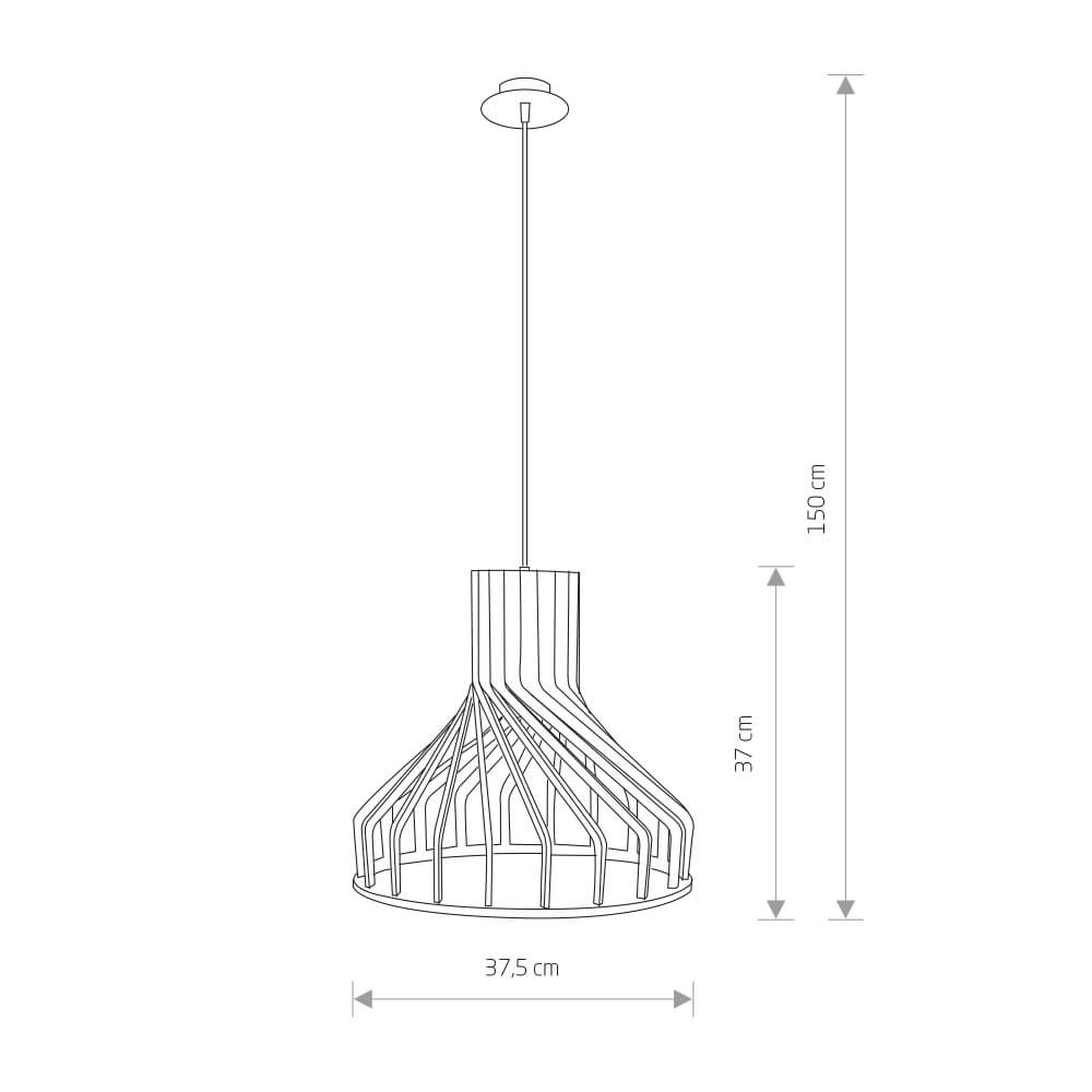 Lampe suspendue Bio Ø 37,5 cm 1x E27 Lyora 5903139984799