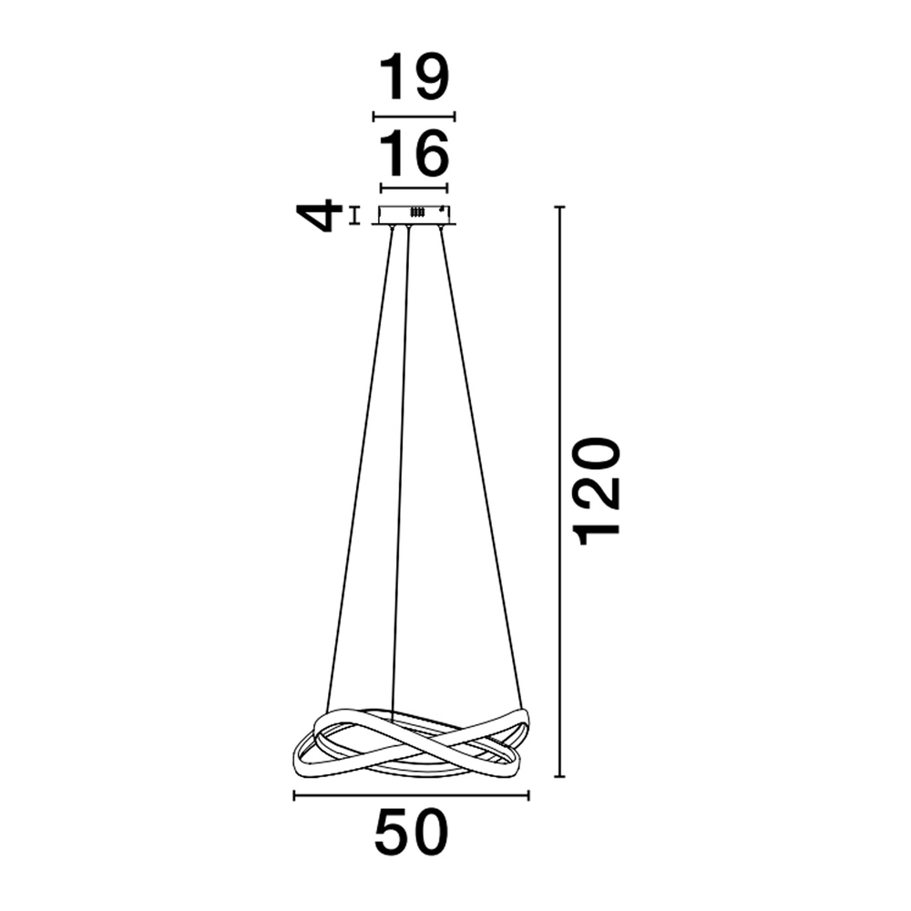Suspension design Odrey noir avec or Lyora 5212017444738