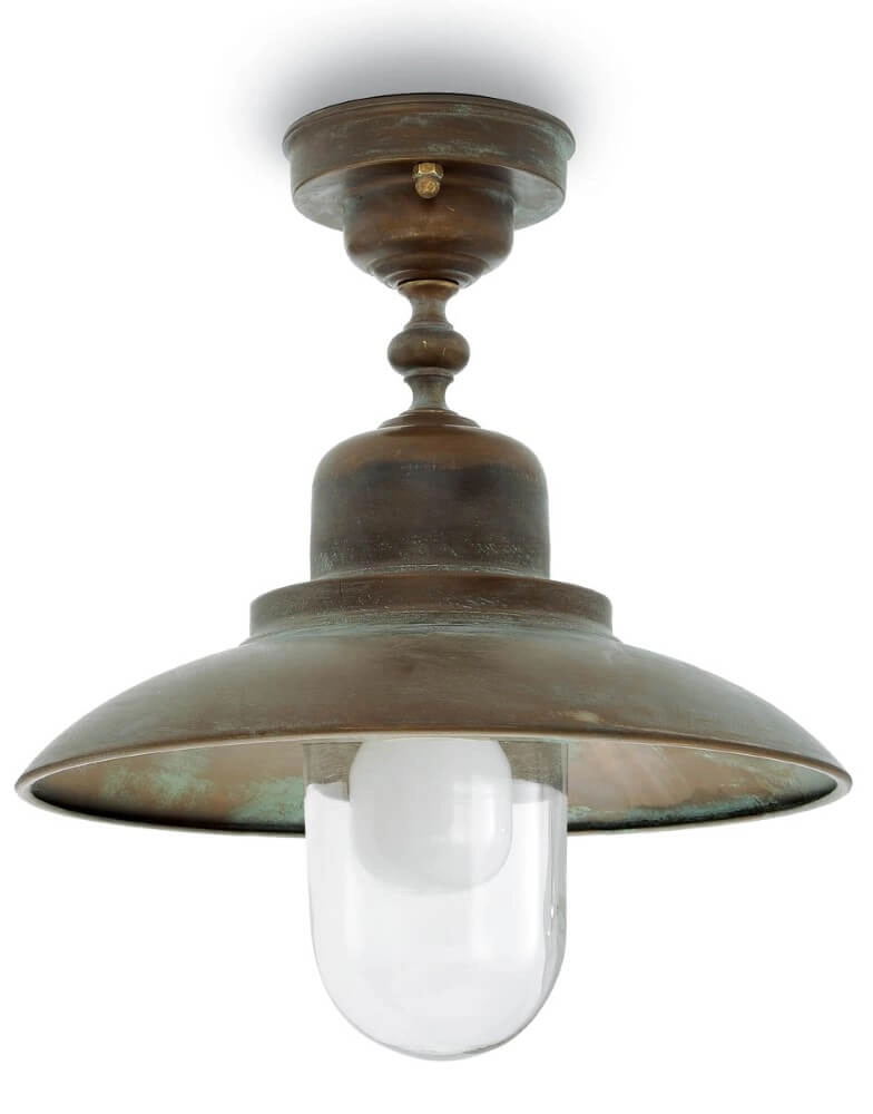 Lampe suspendue rurale Patio S - laiton vieilli