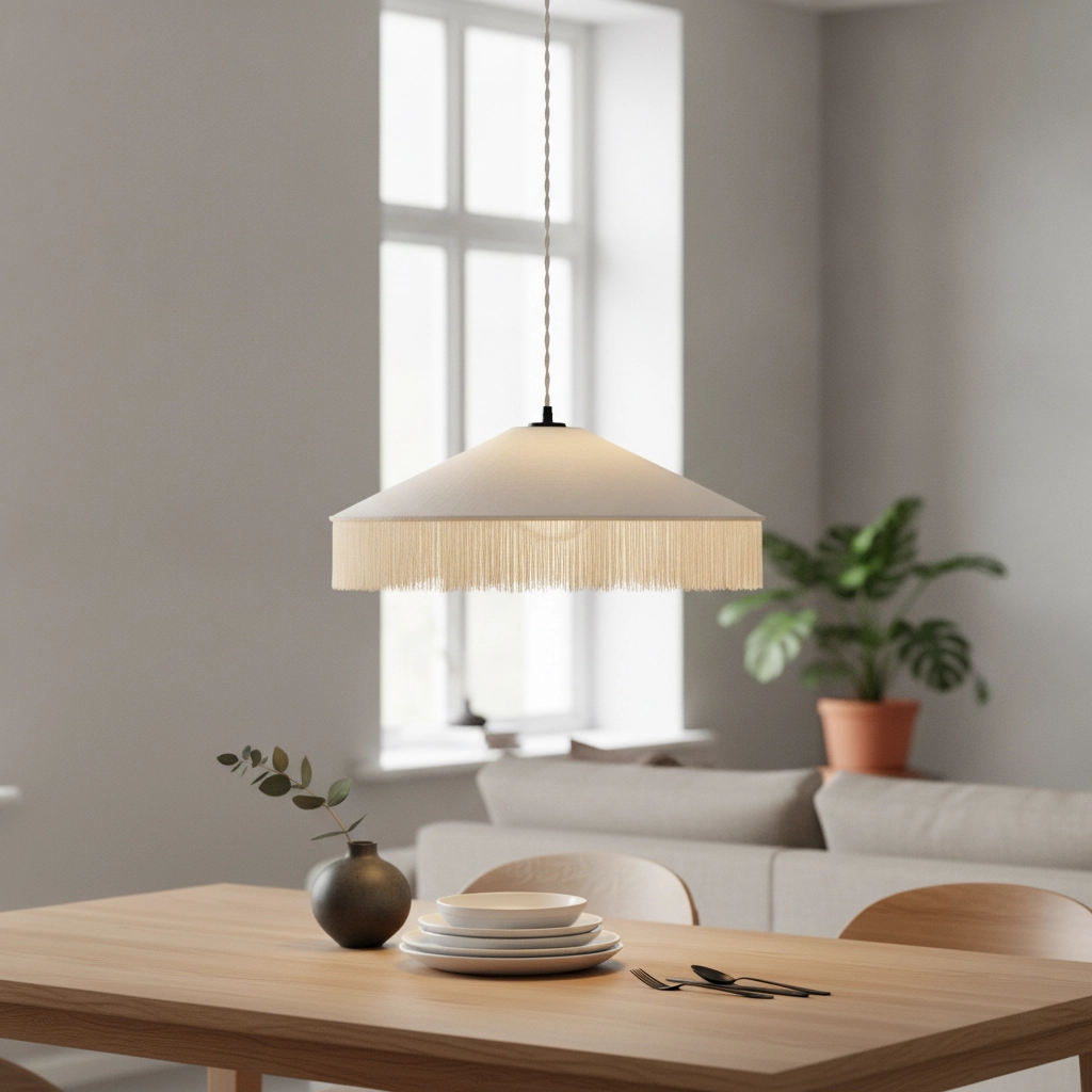Lampe pendante Tiffany Velvy beige