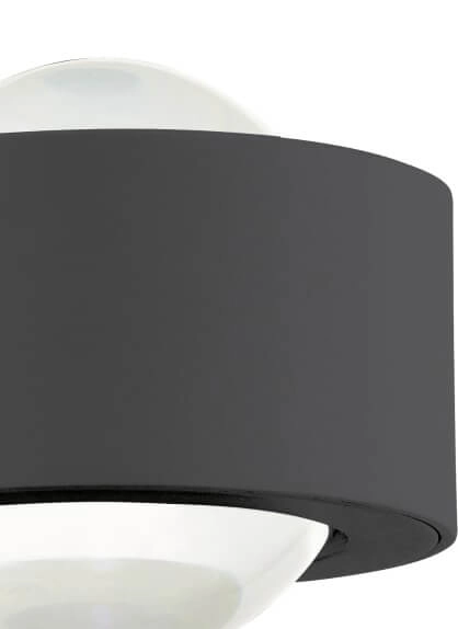 Spot mural design Treviolo Haut-Bas noir Eglo 9002759987466