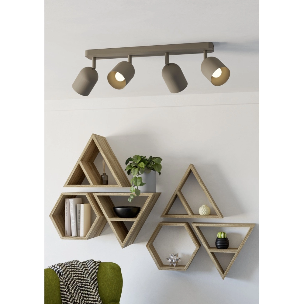 Spot de plafond design Tilston 4-brun sable clair Eglo 9008606359745