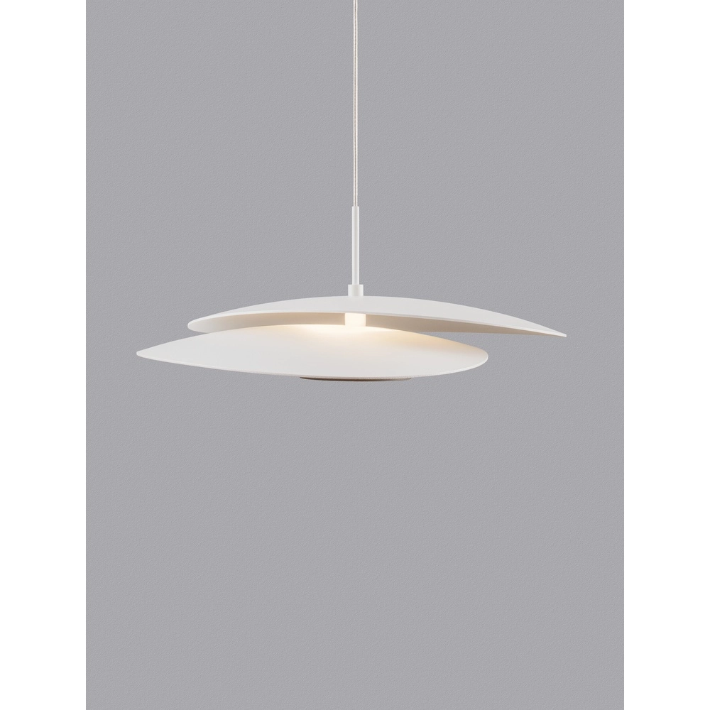 Suspension Olea design blanc Ø 35cm