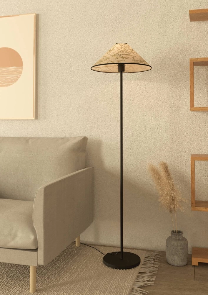 Lampadaire naturel Oxpark Ø42cm Eglo 9002759439453