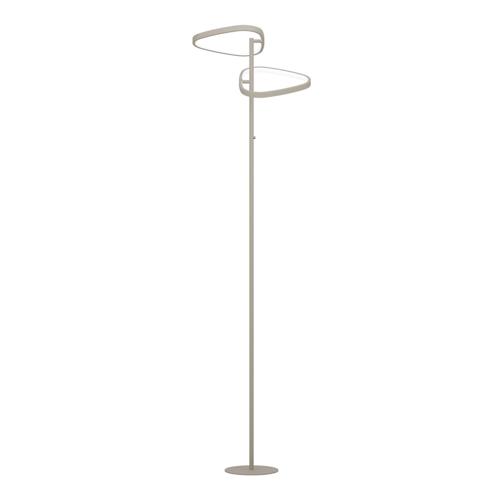 Lampadaire moderne Leporano brun sable