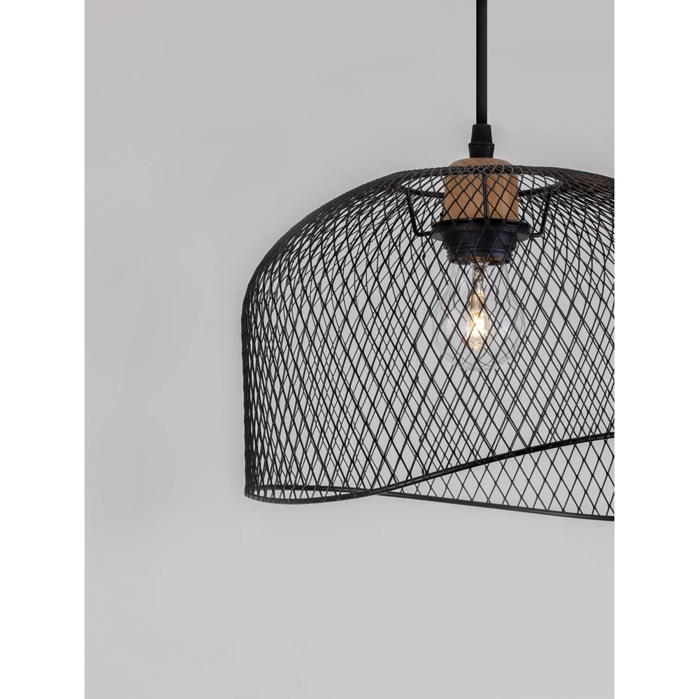 Lampe cage Lyron noir Lyora 5212017436351