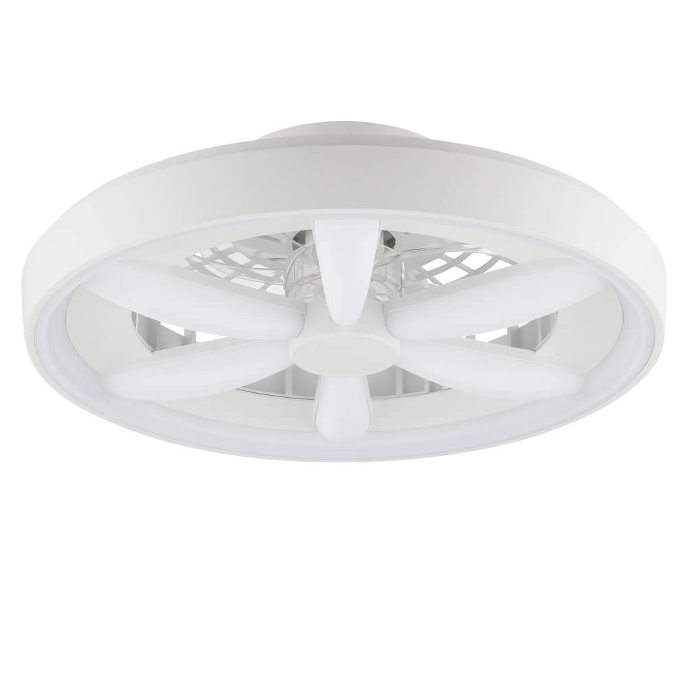 Ventilateur de plafond blanc Gaiano avec lampe RGB Brilliant 4004353455704