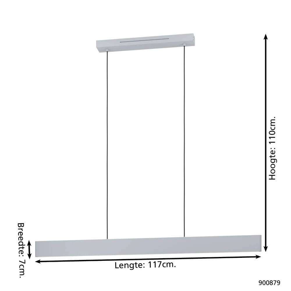 Lampe suspendue LED Zigbee Andreas-Z 117 cm - blanc Eglo 9008606274482