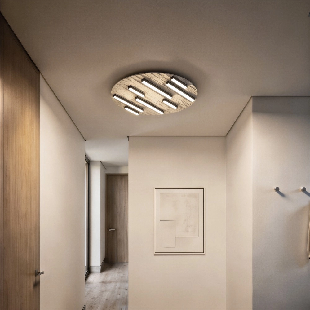 Lampe de plafond Campomarino brun sable Ø 38cm Eglo 9008606408900