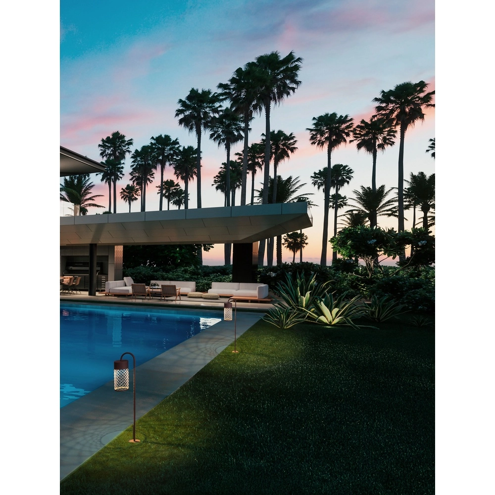 Lampe de jardin Motley 70cm brun rouille Lyora 5212017465245