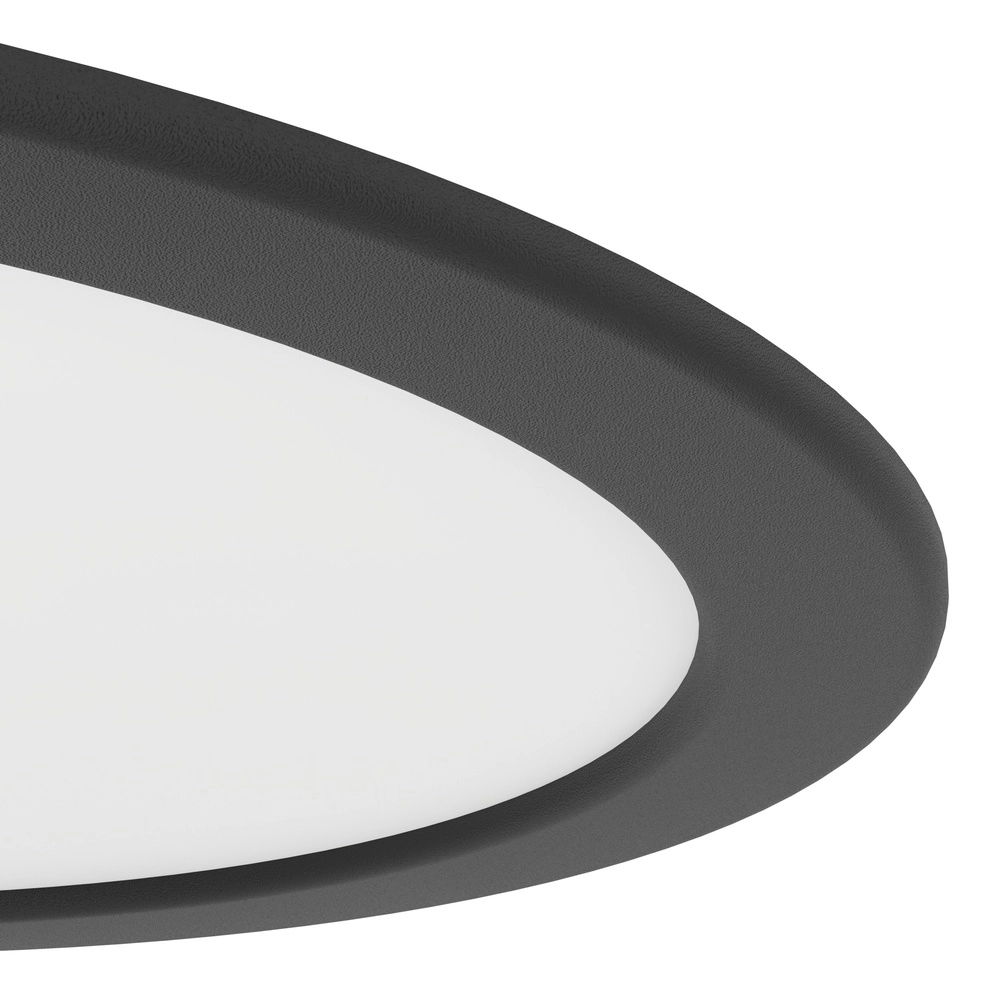 Lampe encastrée Fueva 6 rond - noir - Ø 21,6cm Eglo 9008606330706