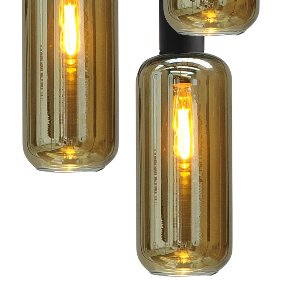 Lampe suspendue Bounty 5 lumières noir Masterlight 8718121247793