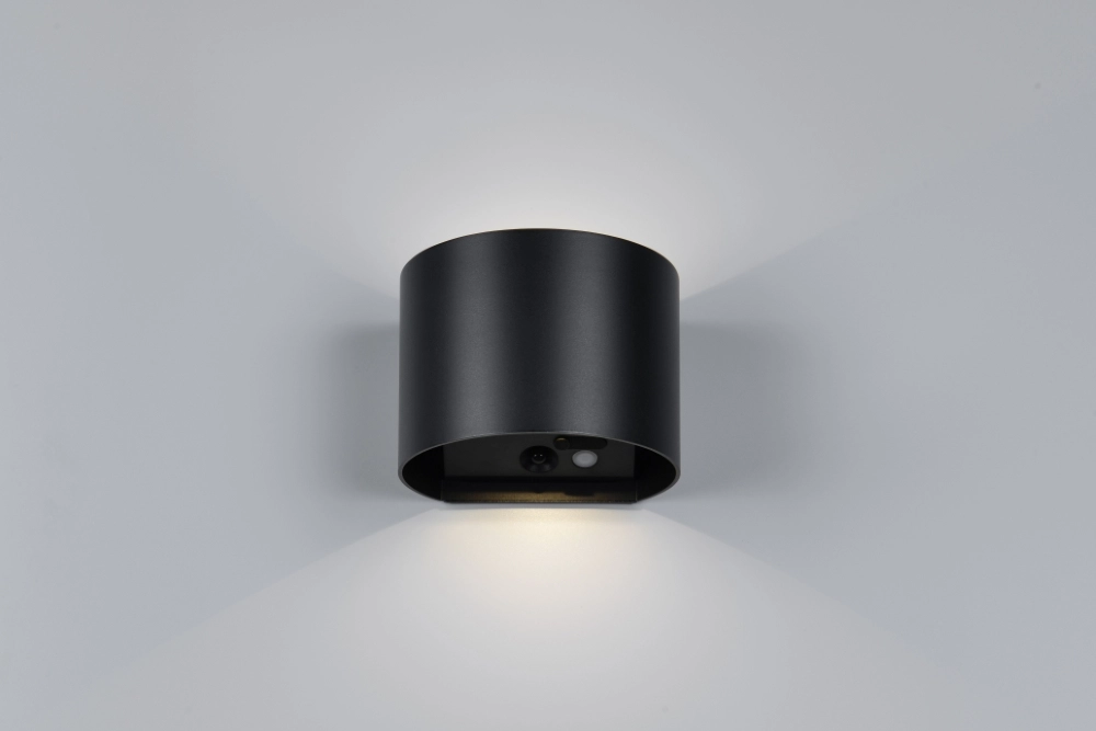 Applique murale rechargeable Genie Noir avec capteur Trio 4017807636321