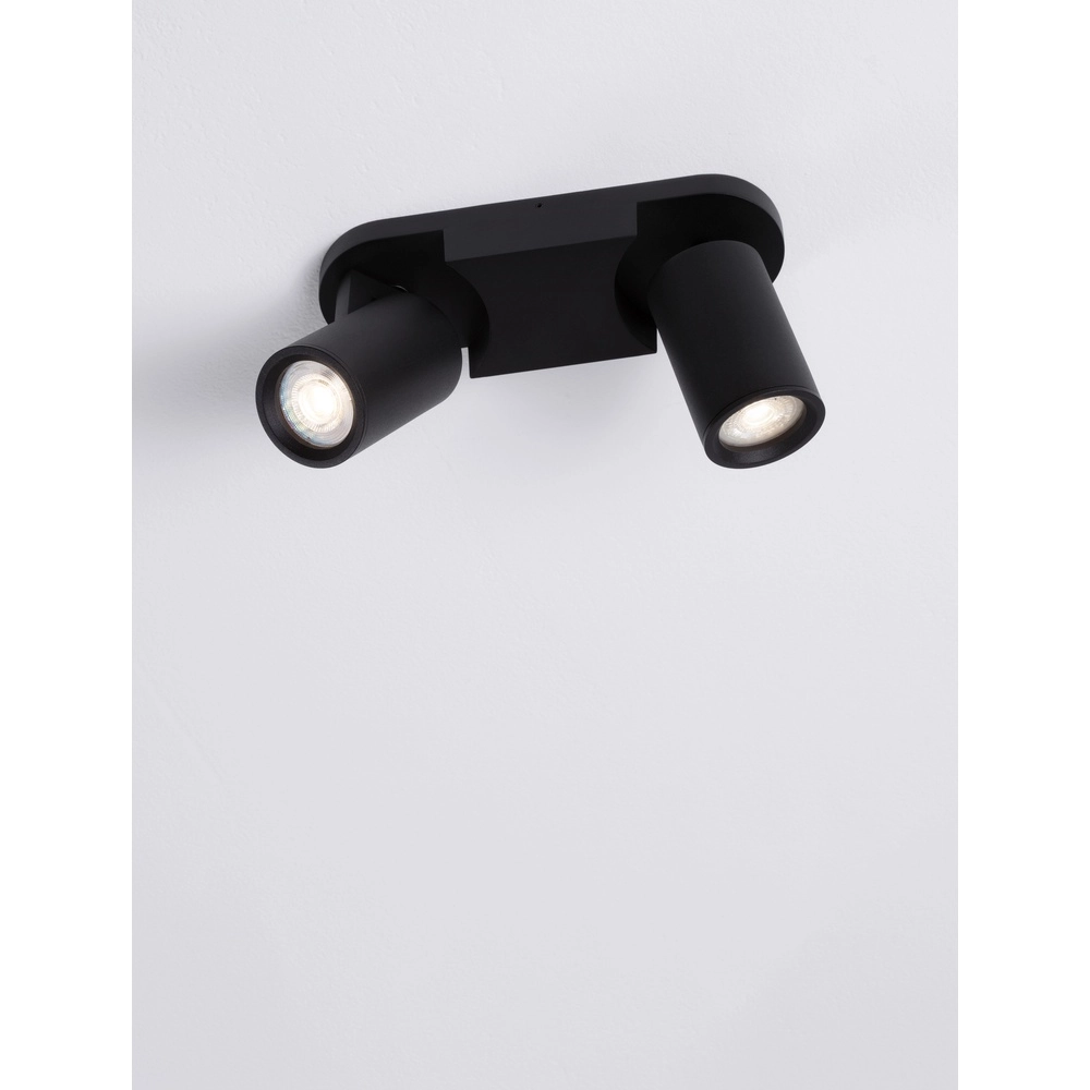 Spot de plafond Esto 2 lumières noir Lyora 5212017453433