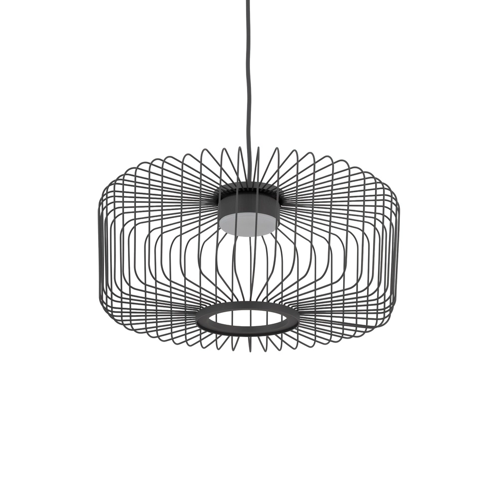 Lampe cage Kenai Gris ombre Ø 38cm