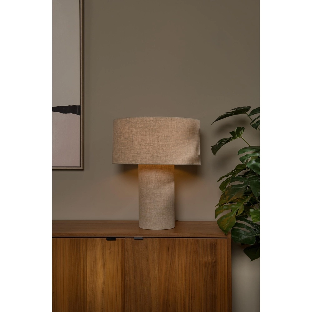 Lampe de table Leeroy taupe Lucide 5411212032102