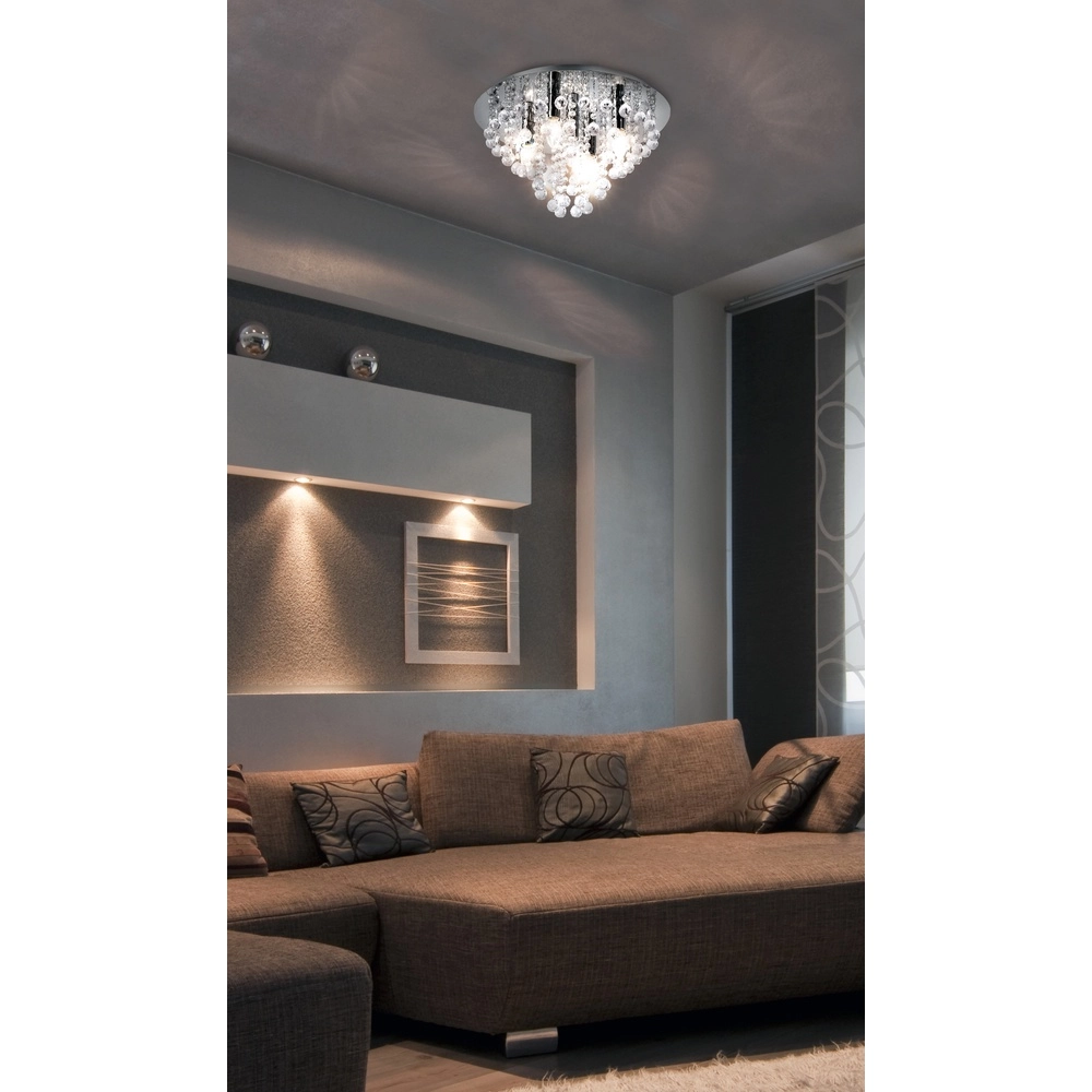 Lustre de plafond London chrome Ø 46cm Globo 4048194015260
