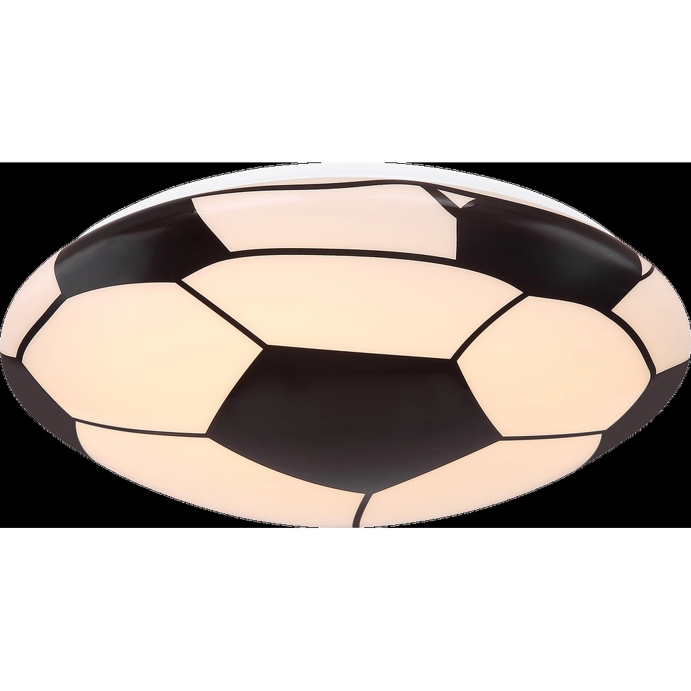 Lampe de plafond de la chambre des enfants Lemmi Football noir avec blanc Globo 9007371389865