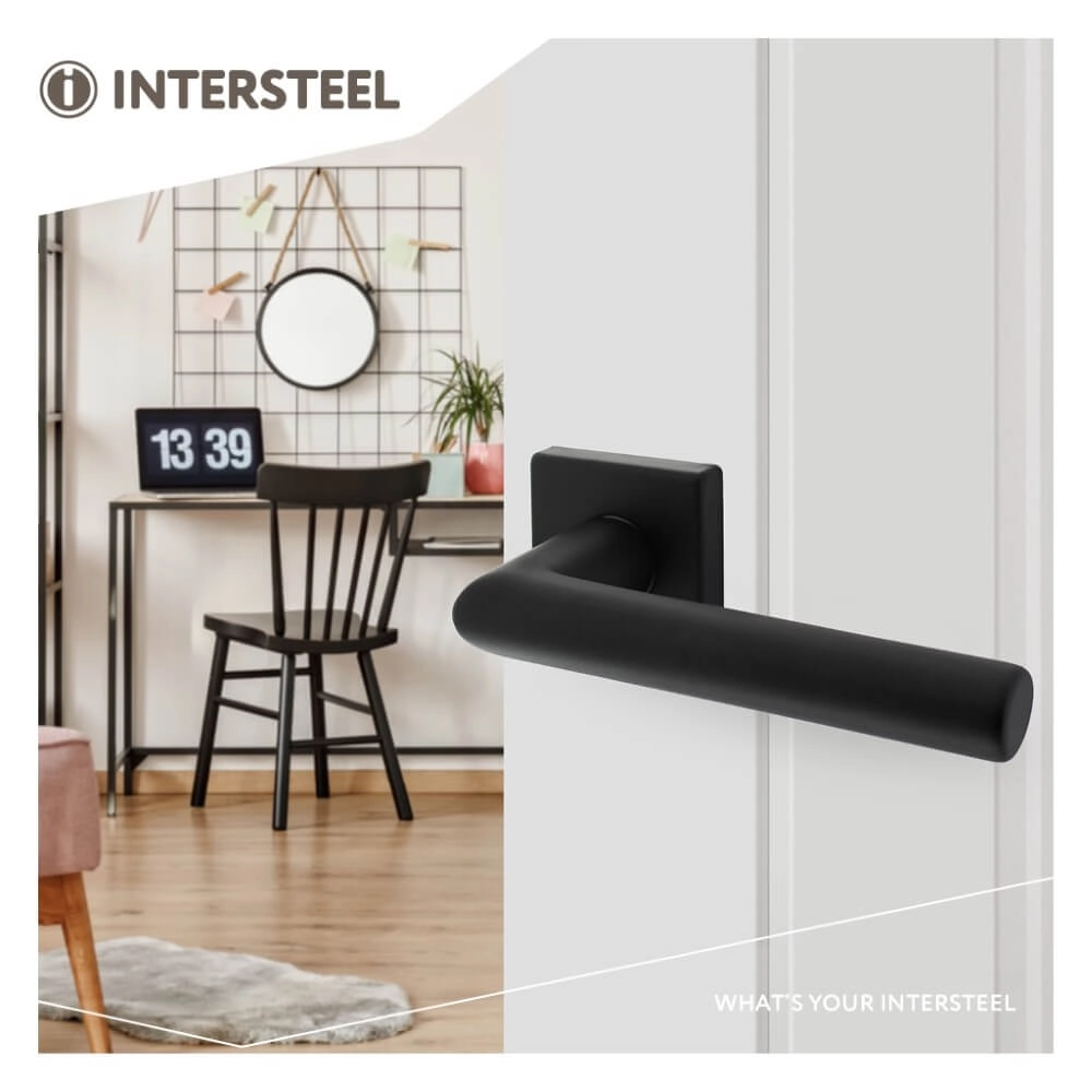 Poignée Broome Aluminium Noir Carré Intersteel 8714186505281