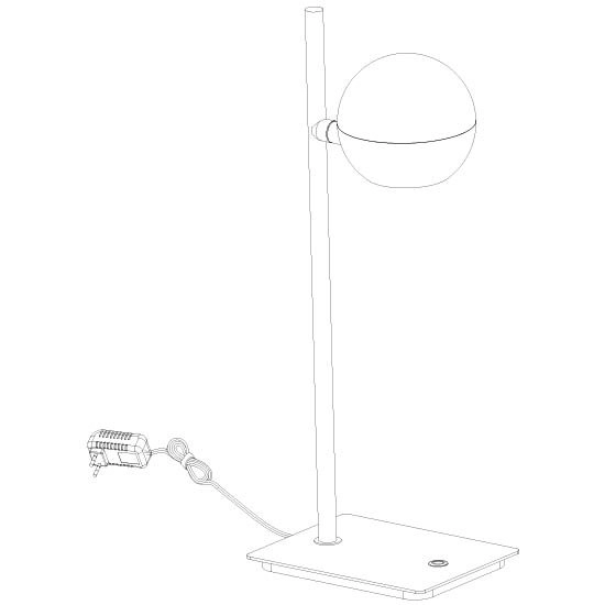 Lampe de bureau à LED Belluno laiton avec noir - dimmable Steinhauer 8712746183955