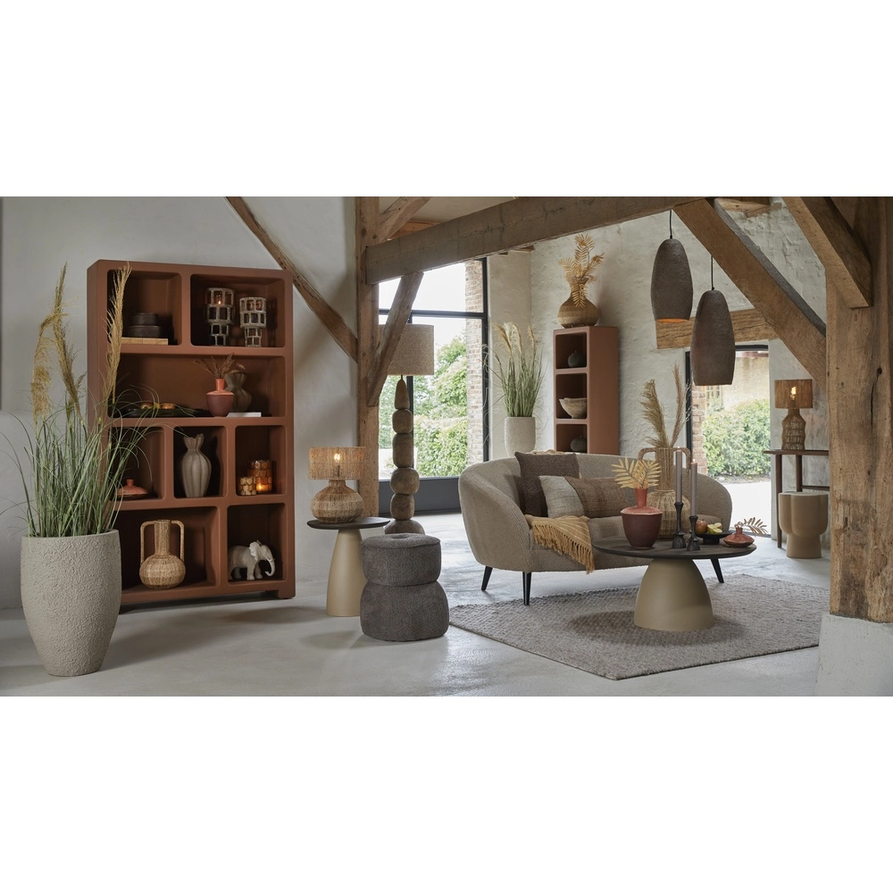 Lampe de table en jute Tidea Ø ombre de 28 cm Light & Living 8717807836702