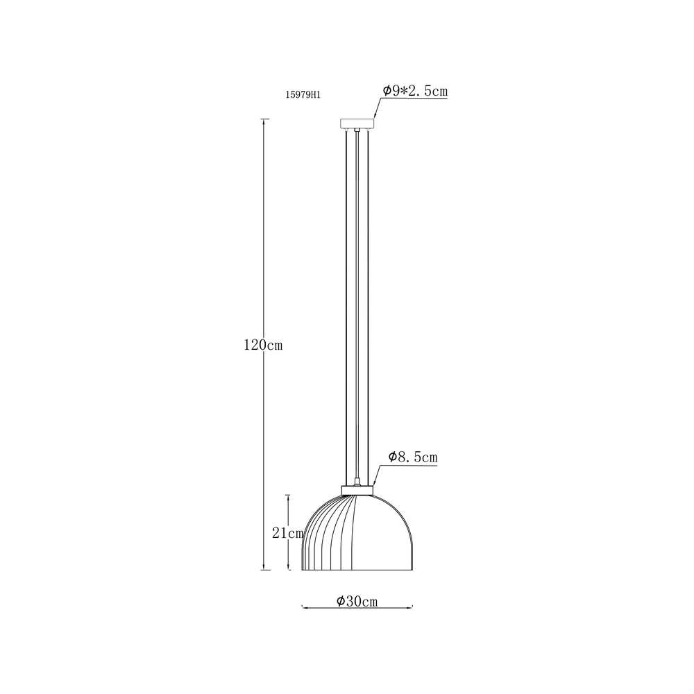 Lampe suspendue Swanson noir Ø 30cm Globo 9007371592647