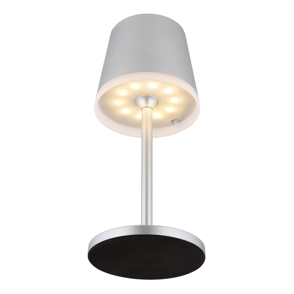 Lampe de table solaire Vannieso Gris argenté Globo 9007371478361