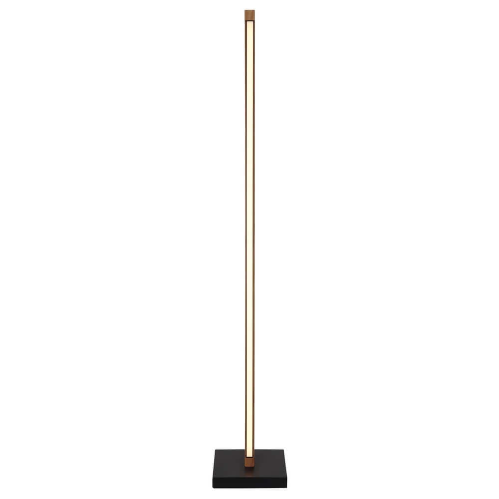Lampadaire design Starla noir avec bois 113cm Globo 9007371447305