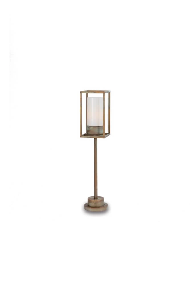 Lampe sur pied Cubic3 L - verre blanc Lampe sur pied Cubic3 L - verre blanc