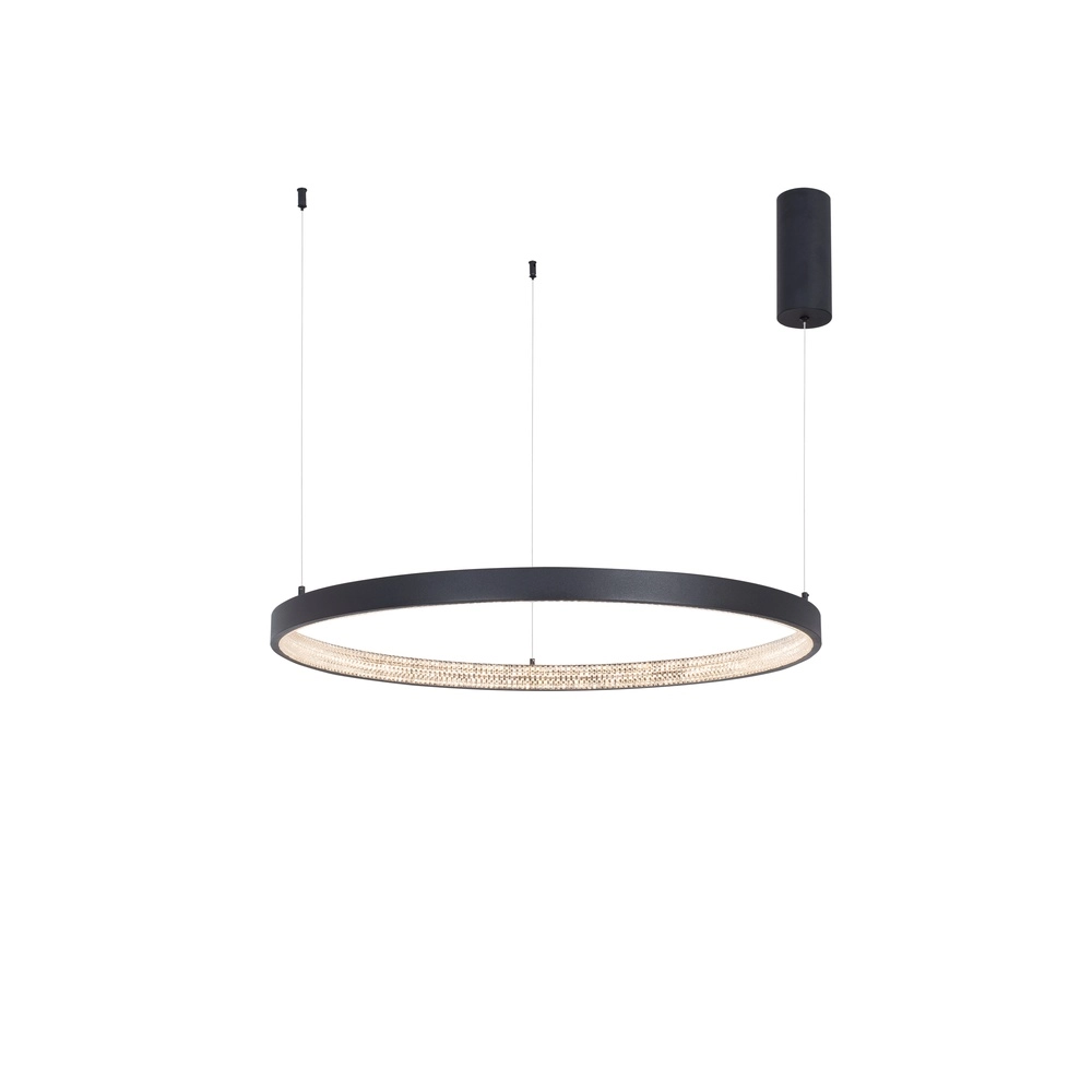 Suspension Preston noir Ø 80cm Lyora 5212017429186