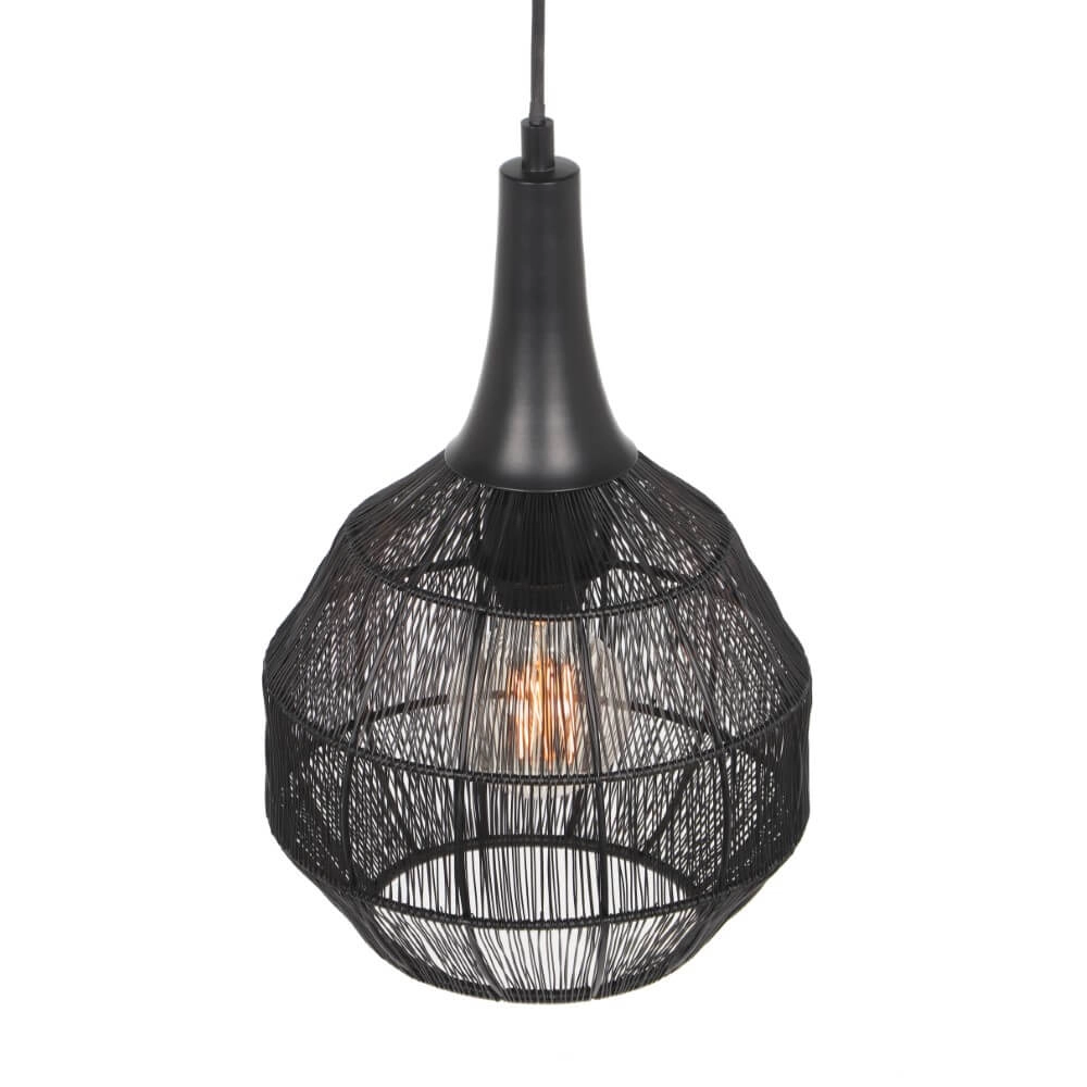 Lampe suspendue ronde Soraya Ø 26 cm - noir Trio 4017807617474