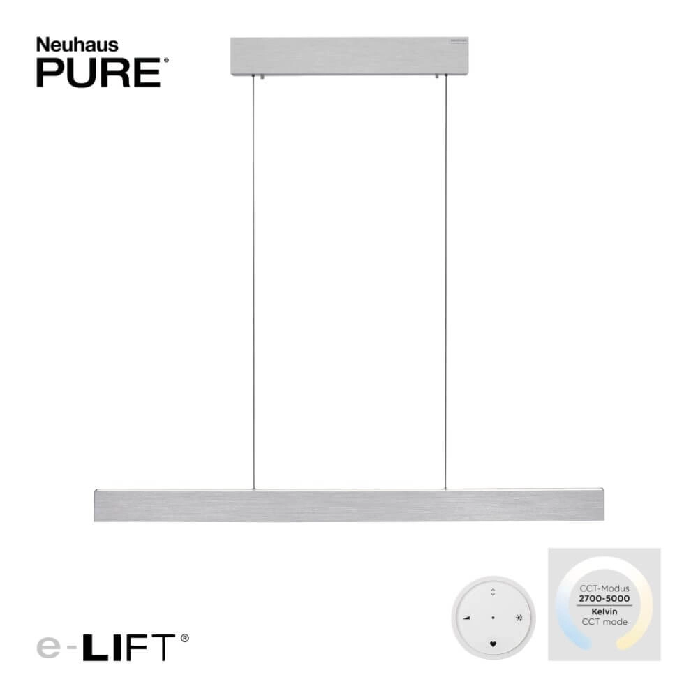 Lampe suspendue design Pure E-Motion aluminium Paul Neuhaus 4012248372920