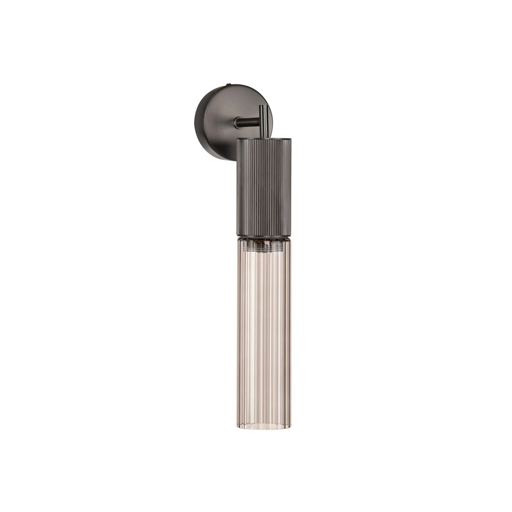 Lampe murale de conception Brielle anthracite avec verre moka Lyora 5212017495440
