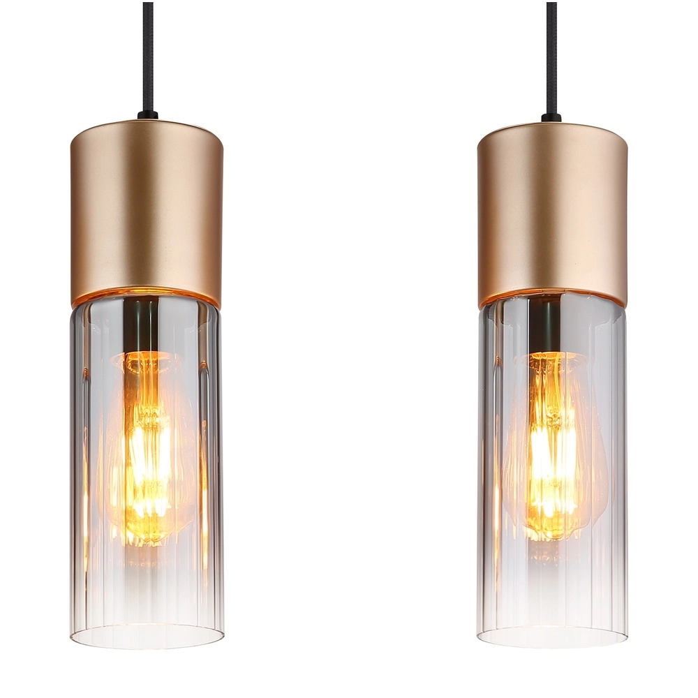 Lampe suspendue à 4 lumières Annika Conception marron Globo 9007371531905