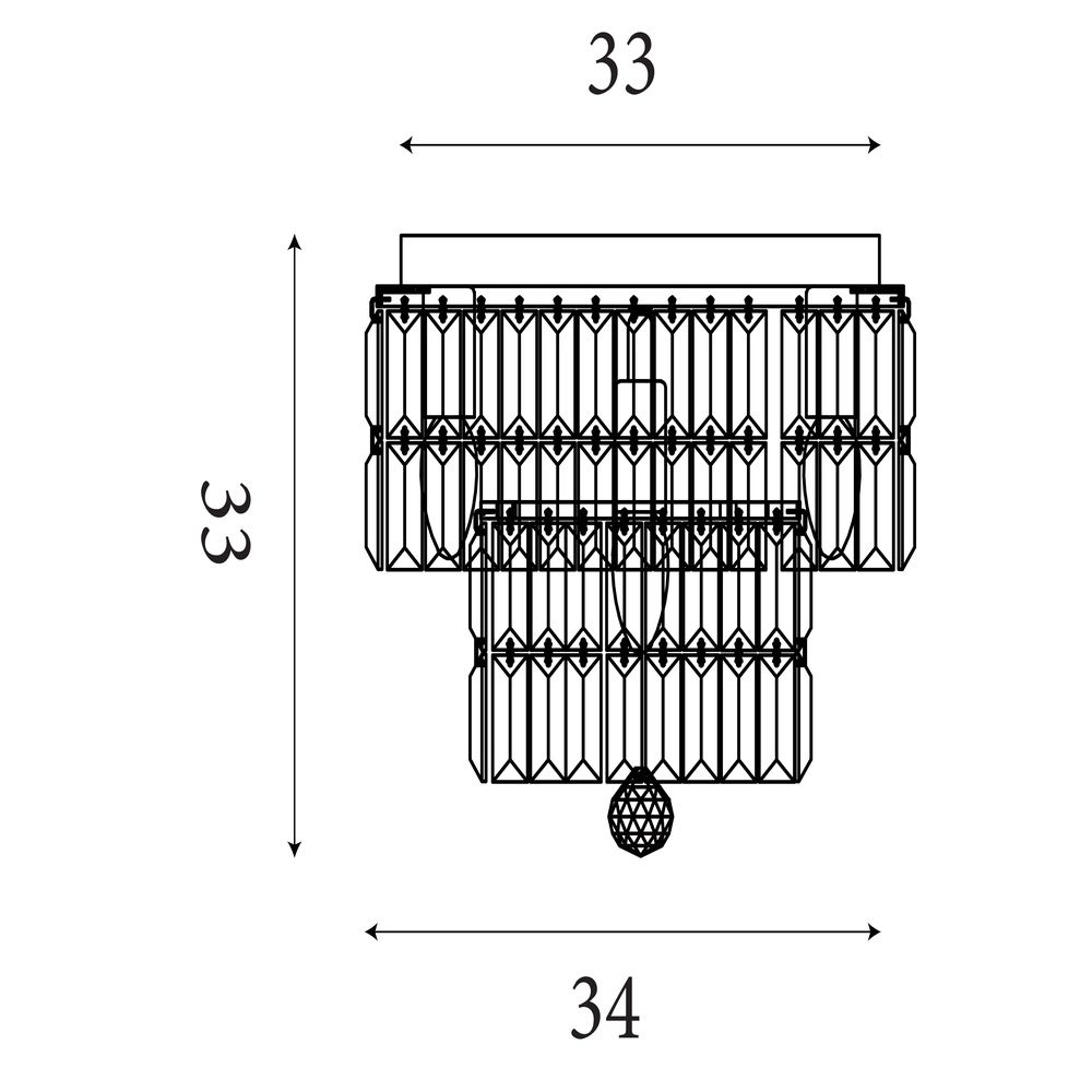 Plafonnier Empire laiton antique Ø 34cm Searchlight 5053423303864