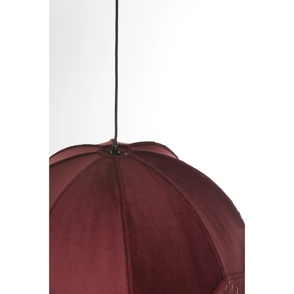Lampe suspendue Malacia Ø 50 cm - velous bordeaux Light & Living 8717807759278