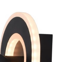 Spot mural LED Kimon noir Brilliant 4004353396779