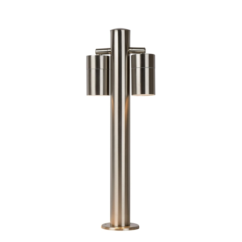 Lampe de jardin Arne-Led Chrome à deux lumières Lucide 5411212143839