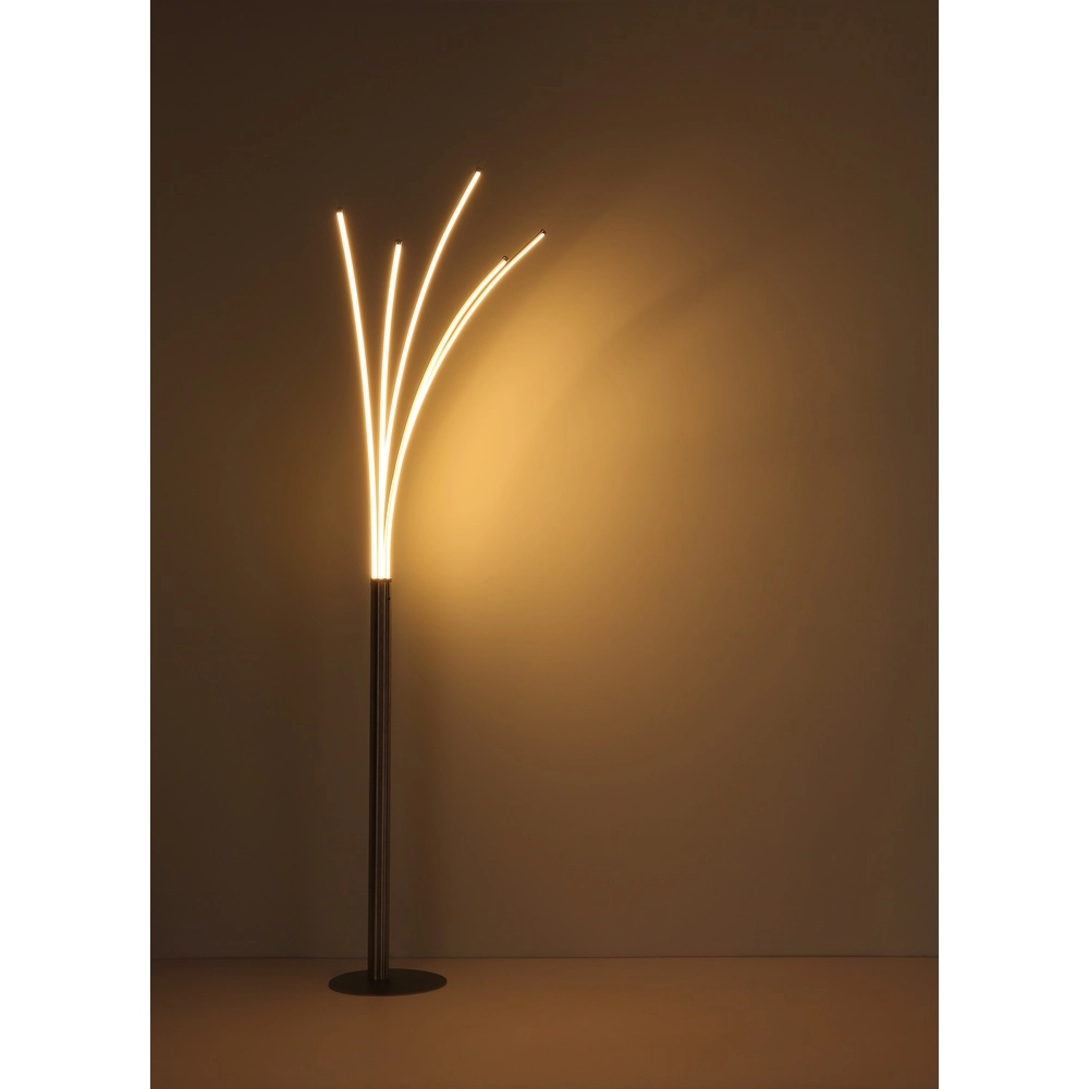 Lampadaire moderne Bizzy nickel Globo 9007371452712