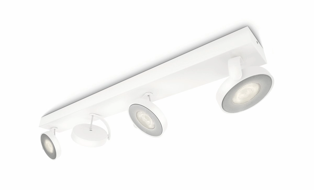 spot Clockwork 4 lumières blanc