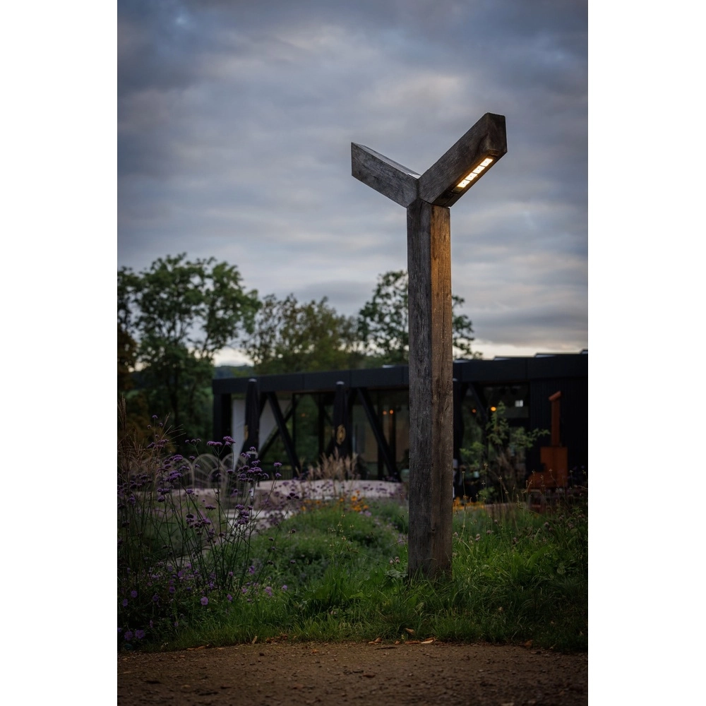 Double lampadaire en bois Stelle Accoya - 3M - 3000K