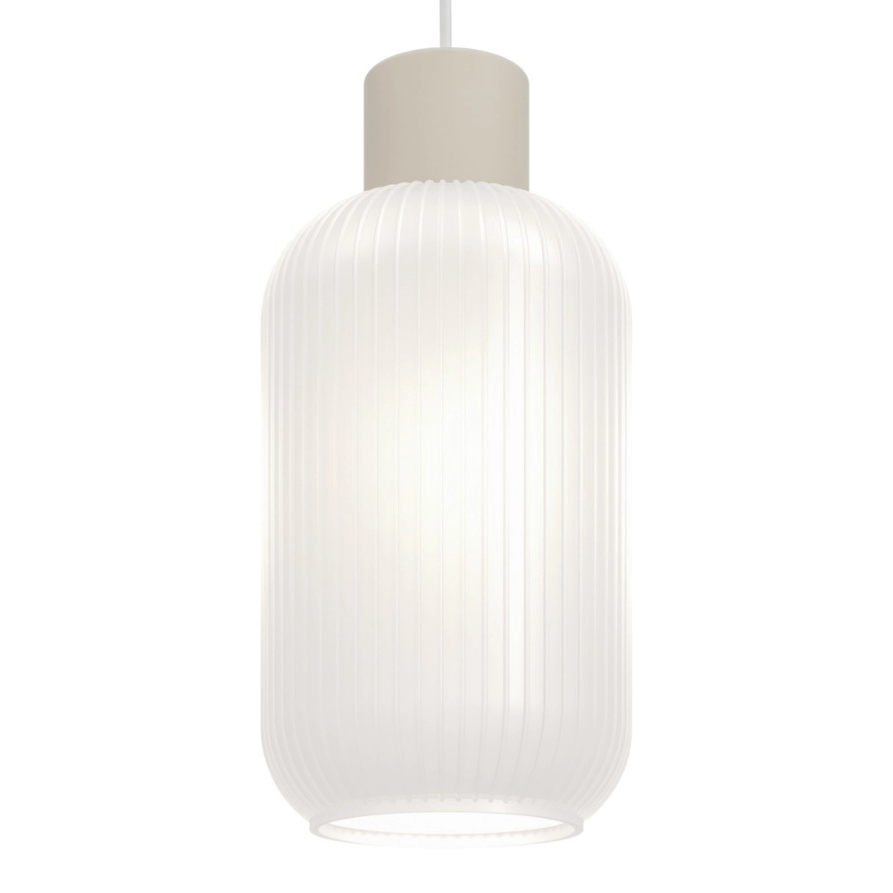 Lampe pendante de conception Dasmina brun sable avec blanc Ø 13 cm Eglo 9008606406296
