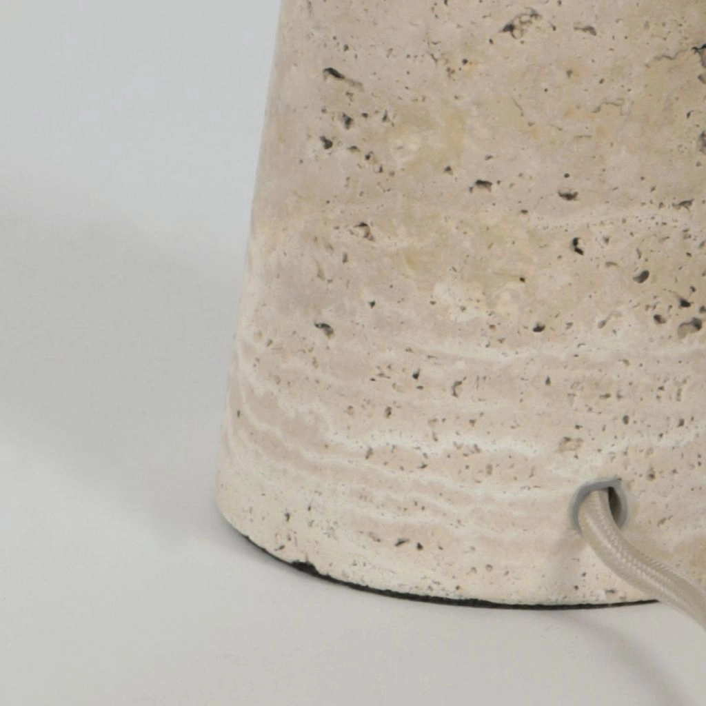 Pierre de lampe de table Travino avec une teinte blanche Ø20cm Steinhauer 8712746183528