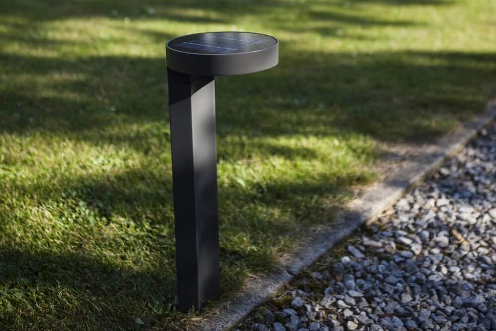 Lampe de jardin solaire Diso anthracite Lutec 6939412077314