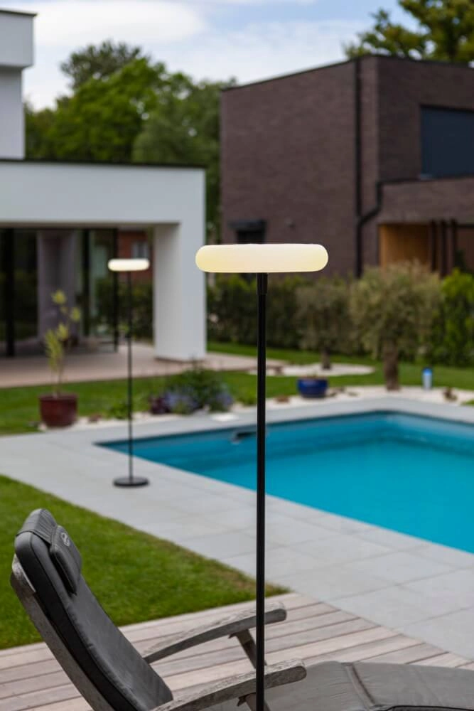 Lampe solaire Pops debout, noir Lutec 6939412089157