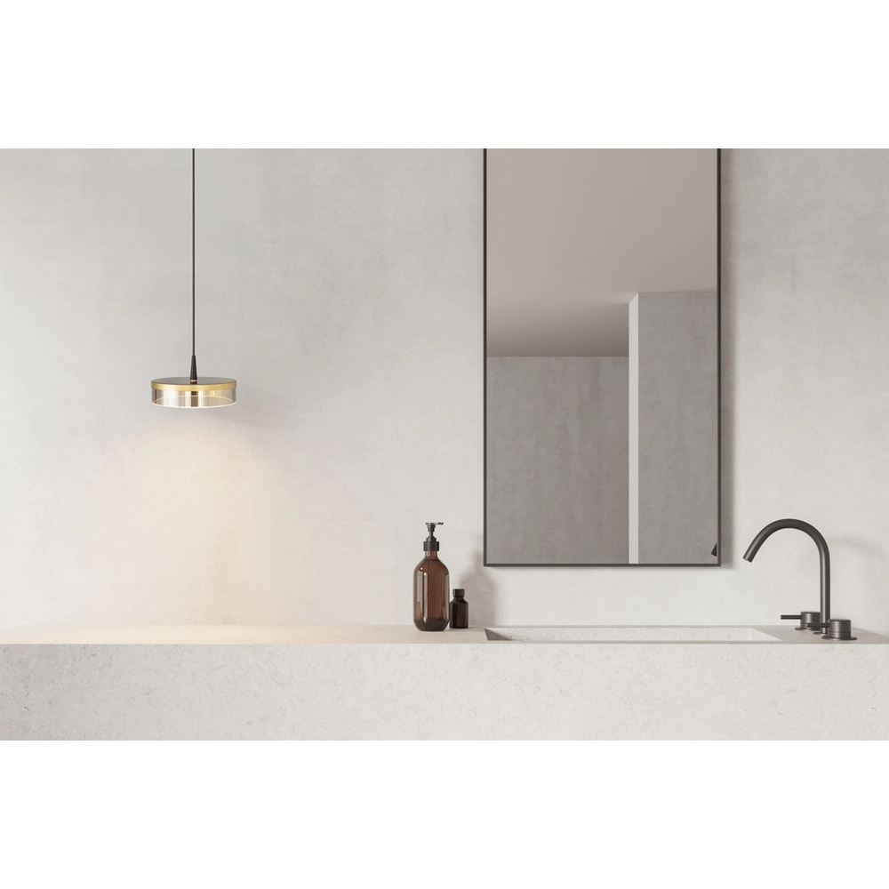 Lampe pendante de conception Imperia noir avec or Ø 16cm Masterlight 8718121352497